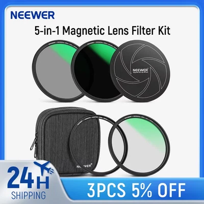 Magnetic Lens Filter Kit, Neutral Density ND1000 & MCUV & CPL Filter, Adapter Ri - Image 1 of 4