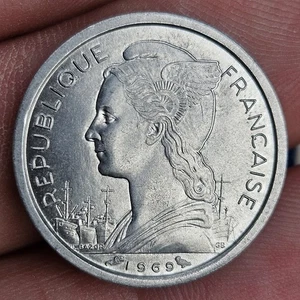 Reunion 1 Franc 1969 Colonies France Réunion - Picture 1 of 2
