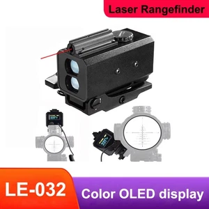 LE032 Mini Laser Range Finder Riflescope Sight Rifle Rangefinder Hunting 1200M - Picture 1 of 7