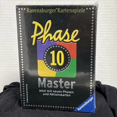 Phase 10 MASTER Card Game by Ravensburger RARE 2008 German Edition 100% Complete - Image 1 of 4