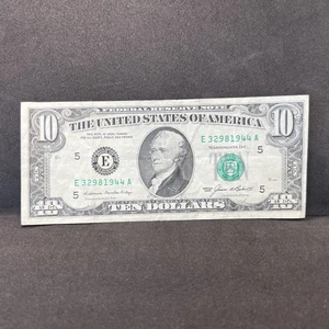 $10 Dollar Bill Note 1985 series Small face Richmond E 32981944 A - Picture 1 of 4