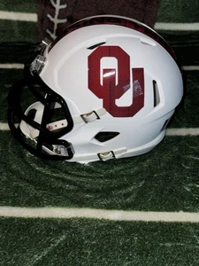 Oklahoma Sooners Custom MINI football Helmet BRING THE WOOD - Picture 1 of 4