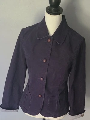 L.L. Chaqueta Blazer Bean Pana Mujer Talla 8 Reg Azul Oscuro B2 Foto 1 de 4