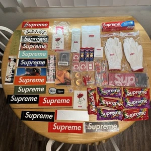 Supreme Sticker Accessories Bundle Moss Box Logo Tiffany Burberry Akira Hologram - Picture 1 of 24