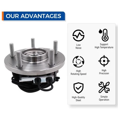 前轮轮毂和轴承适用于 Town & Country 道奇 Grand Caravan Routan Ram C/V — 第 1/4 张图片
