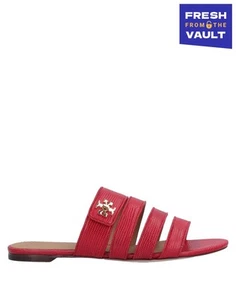 RRP€259 TORY BURCH Kira Multi Band Leather Slide Sandals US6.5 UK3.5 EU36.5 Logo - Picture 1 of 10