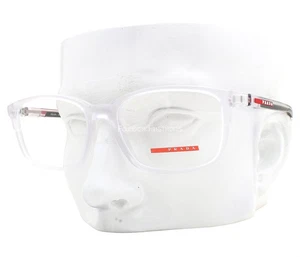 Prada Linea Rossa VPS 01P 11H-1O1 Eyeglasses Glasses Matte Clear 56mm with Case - Picture 1 of 6