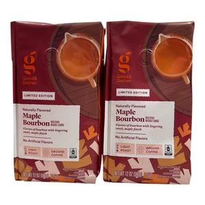 Good & Gather Coffee Maple Bourbon 12 oz bag - Set of 2 BB 3/26 - Picture 1 of 1