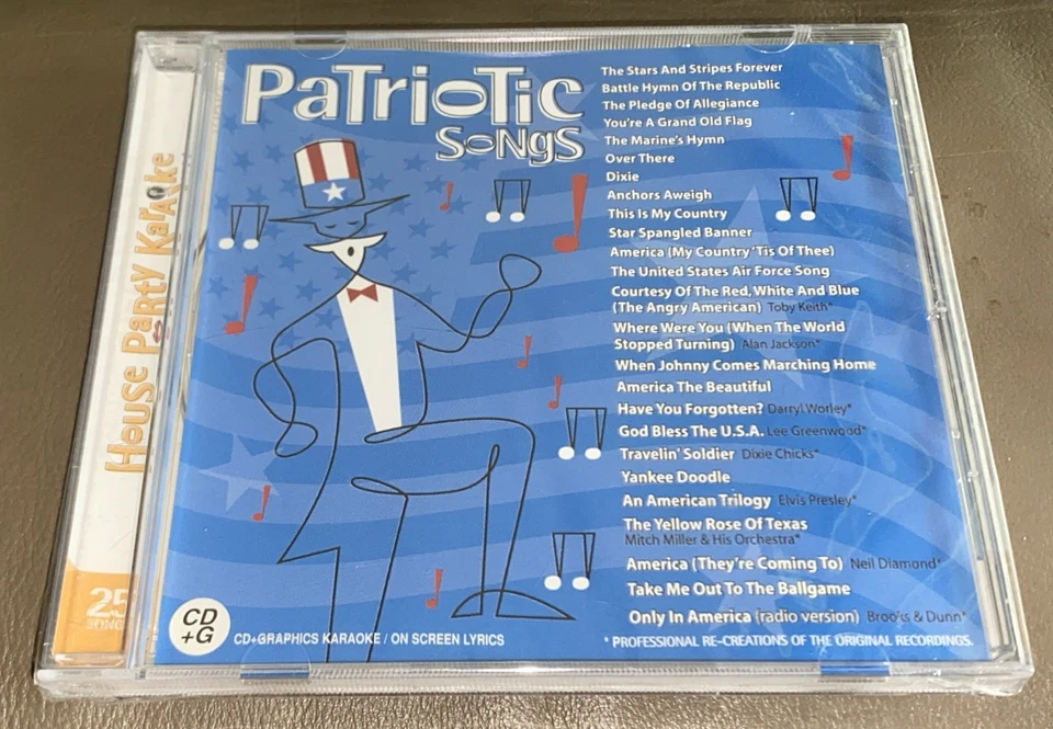 House Party Karaoke Patriotic Songs CD - BRAND A420