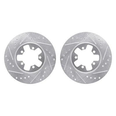 For Nissan 300ZX 84-89 R1 Concepts Drilled & Slotted Front Brake Rotor Set Foto 1 de 3