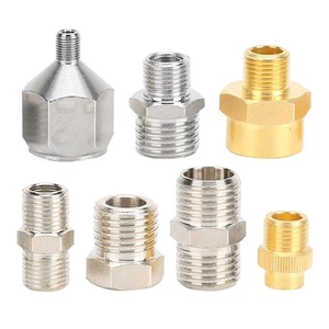 ^7pcs Airbrush Adaptor 1/8in 1/4in BSP Connector For Compressor Airbrush Hose - Bild 1 von 12