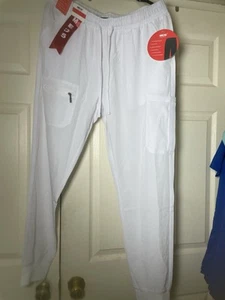 Medium Size Medical White Scrub Uniforms  Set. - Picture 1 of 5