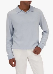 VINCE Birdeye Johnny collare blu misto cashmere XL - Foto 1 di 8