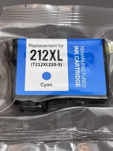 Cartucho de tinta cian de alta capacidad Epson 212XL420-S remanufactura SELLADO - Imagen 1 de 4