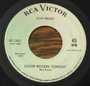7" WHITE LABEL PROMO~ELVIS PRESLEY~1964~GOOD ROCKIN' TONIGHT/I DON'T CARE-SUN SH - Picture 1 of 8