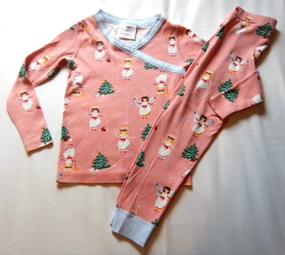 Pijama largo John Hanna Andersson rosa orgánico Santa Lucía Navidad 100 (US 4) Foto 1 de 4
