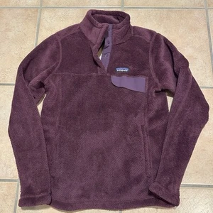 Patagonia Women's Re-Tool Snap-T Fleece Pullover, Small Maroon Purple NWT - Picture 1 of 7
