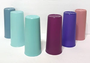 Set of 6 Vintage Tupperware 6" Tumblers Drinking Cups 115 Mixed Colors - Picture 1 of 8