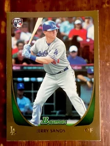Jerry Sands 2011 Bowman ROOKIE #100 GOLD CARD ⚾️💥⚾️ - Picture 1 of 3