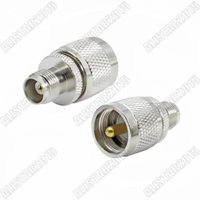 5x TNC Female Jack to UHF PL-259 Male Plug Adapter Brass TNC-UHF PL259 Connector - Image 1 of 4