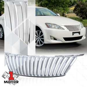 For 2006-2008 Lexus IS250/IS350 {VERTICAL-BAR} Glossy Chrome Bumper Grille Grill - Bild 1 von 4