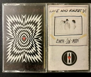 Love and Rockets Self Titled Cassette Earth Sun Moon Tape 2 Lot RCA NICE! - Picture 1 of 4