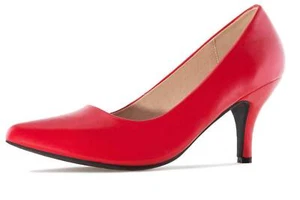 Andres Machado Pumps in Übergrößen Rot AM5286 Soft Rojo große Damenschuhe