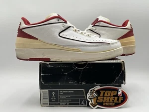 Air Jordan 2 Retro Low Chicago White Red 2004 Size 9 Authentic Rare Vintage - Picture 1 of 15