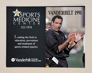 Programma tascabile 1991 Vanderbilt Commodores College Football NCAA 🏈🏈 - Foto 1 di 2