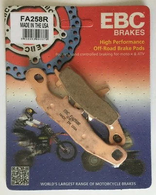 EBC Sintered FRONT Disc Brake Pads Fits KAWASAKI KX100 (1997 to 2000) - Image 1 of 2