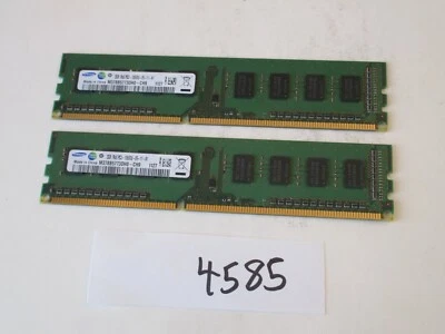 Samsung 2x2Gb=4Gb PC3-10600 1333Mhz DDR3 Desktop Memory RAM (4585) - Image 1 of 2