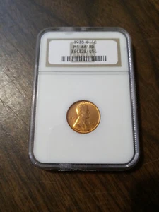 1938-D 1C Lincoln Wheat Penny NGC MS66 RD - 354328-054 - Picture 1 of 4
