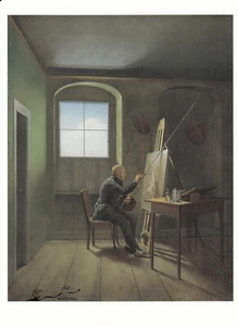 Postal: Kersting - Caspar David Friedrich en su estudio - Imagen 1 de 1