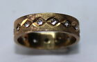 Vintage 9Ct Yellow Gold Eternity Ring Size L 1/2