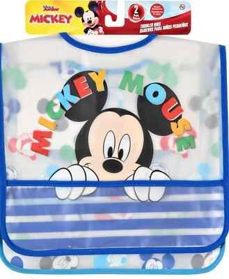Baberos Personaje Niño Pequeño, Pack de 2; Elige entre Mickey o Minnie Foto 1 de 2