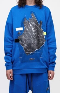WOW! Nuevas Etiquetas Templa Projects "Ghost Crystal" Sudadera Palla Azul Lg $440 - Imagen 1 de 2