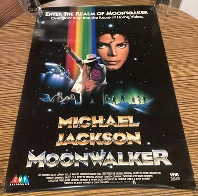 MOONWALKER (1988) (MICHAEL JACKSON) CMV 娱乐 VHS 促销海报 — 第 1/4 张图片