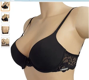 After Eden Sensitive Damen Schalen BH mit Bügel Gr.80C UK36C spitze Chocolate - Picture 1 of 7