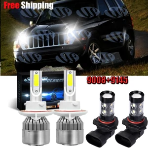 For Jeep Liberty 2008-2012 - 6000K LED Headlights Hi/Lo + Fog Light Bulbs White - Bild 1 von 12