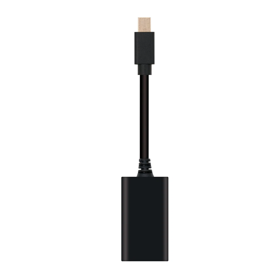  Nanocable - Adaptador Mini Display Port DP Macho a HDMI Hembra - Negro 15 cm - Imagen 1 de 2