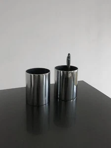 1970 2 POTS A CRAYONS GOBELETS SEVENTIES RADICAL SPACE-AGE POP SHABBY-CHIC Kappa - Picture 1 of 5