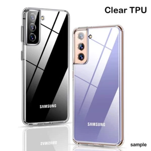 For Samsung S24 Ultra S23 S22+ S21 S20 Shockproof Soft Clear Silicone Case Cover - Picture 1 of 32