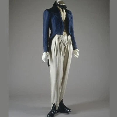 Men's regency tail coat double breasted collar perfect coat - Image 1 of 4