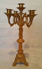 Gorgeous French Gilded Bronze Candelabra 5 Lights (Signed) L. F.  A  Paris