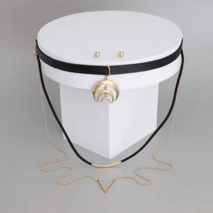 Gold Wildleder langer Halsreif - Bild 1 von 2