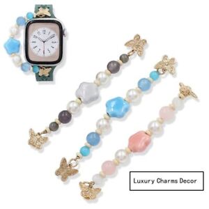 Acrylic Pearl Decorative Ring Wristbelt Charms for iwatch Strap Accessories