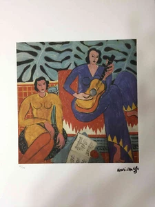 Henri Matisse Litografia off set cm 50x70 firma su lastra con certificato - Picture 1 of 7