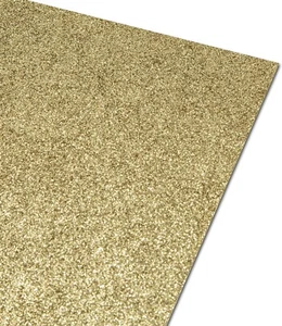 GOLD A1 GLITTER CARD, CRAFTING NONE SHED - 1 SHEETS - Picture 1 of 10