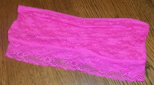 Womens Size L HOT PINK Sexy Lace Bandeau Bra Brand New B intimates - Picture 1 of 1
