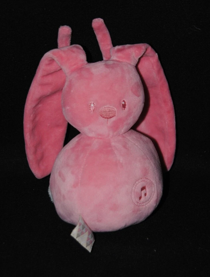 Peluche doudou NATTOU lapin musical rose mélodie "La-Le-Lu" Lapidou  NEUF - Photo 1/1